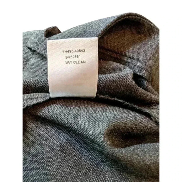 Pendleton Charcoal Gray Virgin Wool Trousers Pants Women 10 High Rise Pleated - Picture 8 of 9